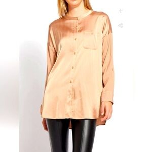 LYSEE THE ECO SATIN SHIRT (ECOVEROM Stretch Satin) Size M